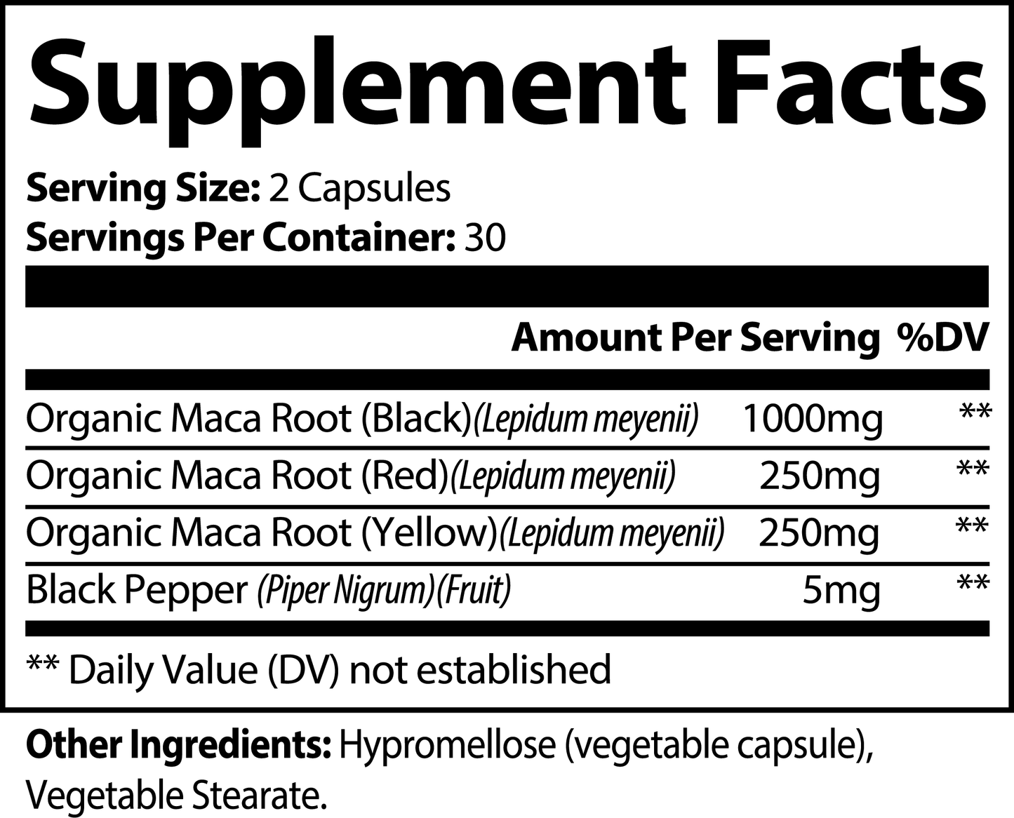 Organic Maca Root