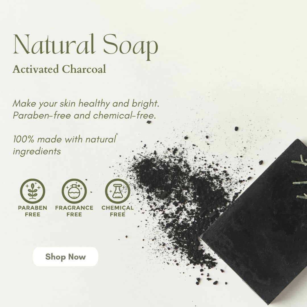 Activated Charcoal Soap - 100% Natural