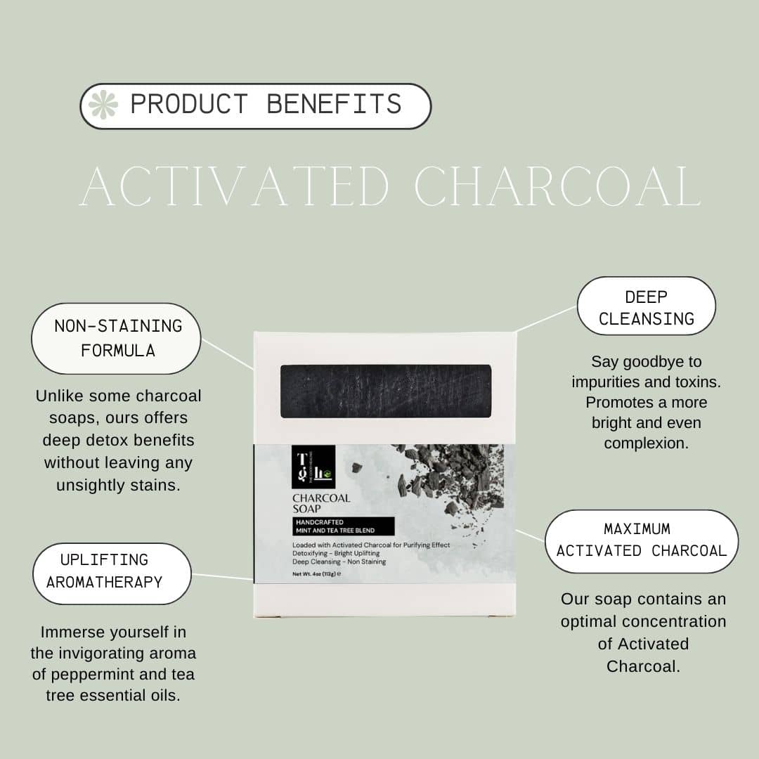 Activated Charcoal Soap - 100% Natural