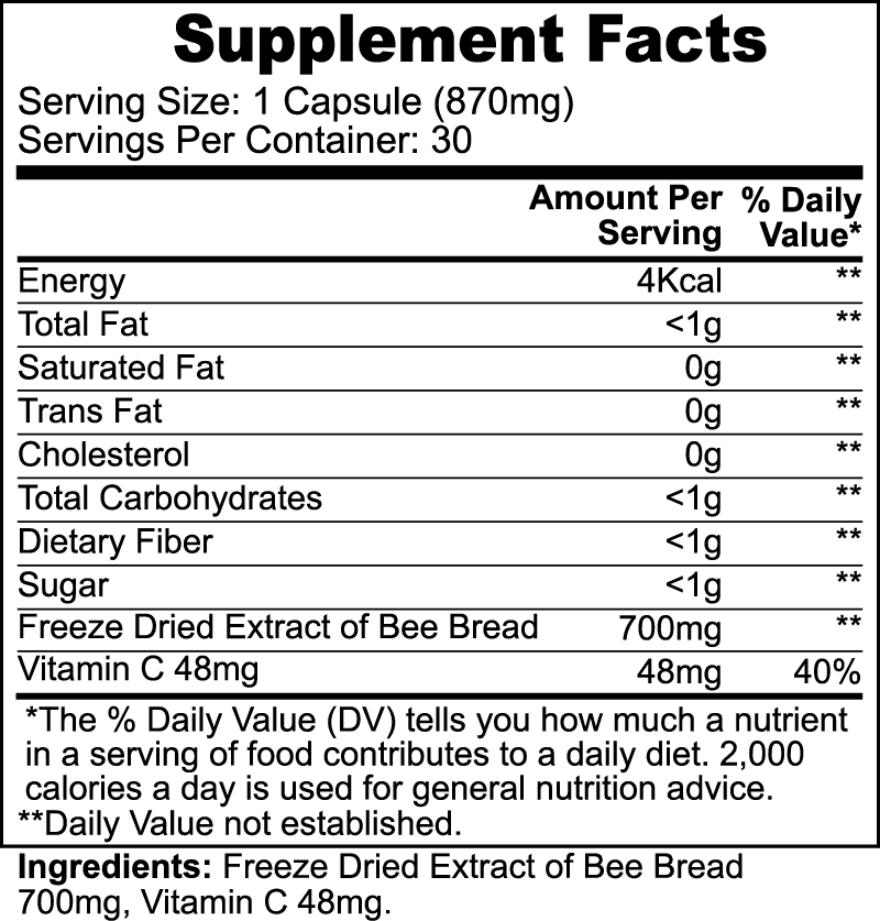 Bee Bread Capsules